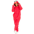 Red - Front - Sesame Street Unisex Adult Elmo Costume