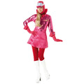Pink - Front - Wacky Races Womens-Ladies Penelope Pitstop Costume