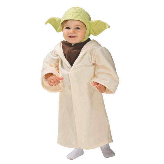 Cream-Brown-Green - Front - Star Wars Baby Yoda Costume