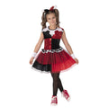 Red-Black-White - Side - Harley Quinn Girls Costume