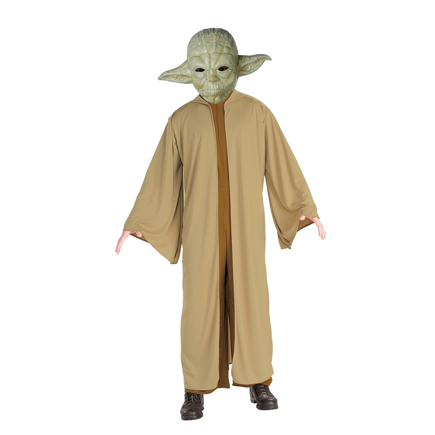 Brown - Front - Star Wars Mens Yoda Costume