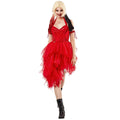 Red - Side - Suicide Squad Womens-Ladies Harley Quinn Costume Dress Set