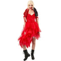 Red - Front - Suicide Squad Womens-Ladies Harley Quinn Costume Dress Set