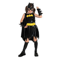 Black-Yellow - Front - Batman Childrens-Kids Deluxe Batgirl Costume