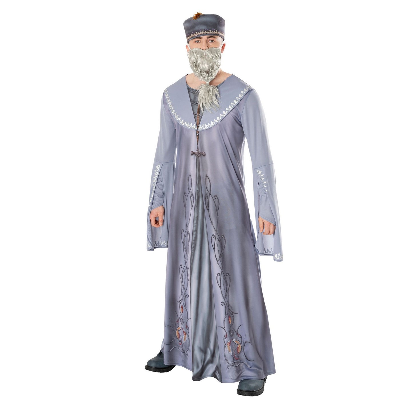 Silver - Front - Harry Potter Unisex Adult Dumbledore Costume