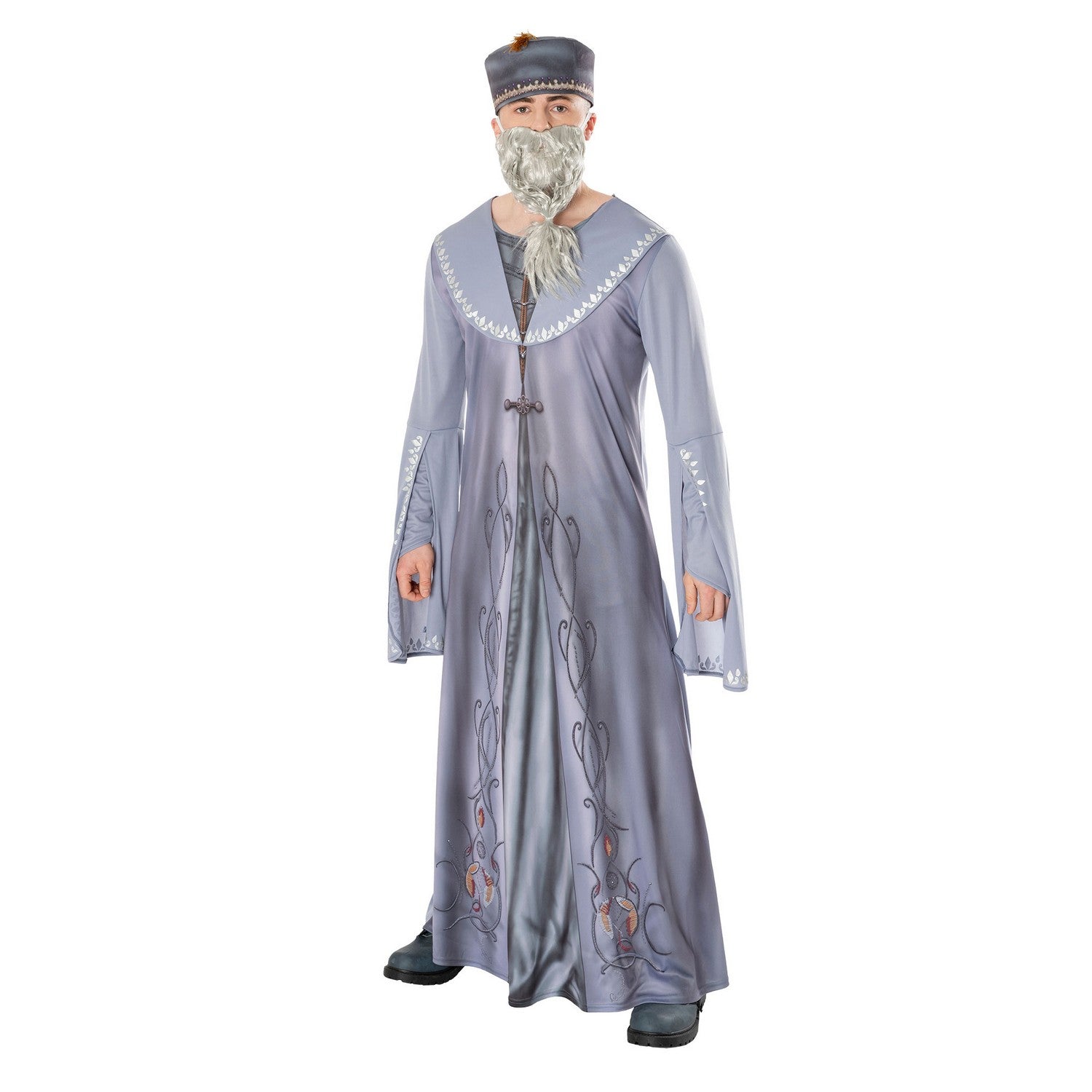 Silver - Front - Harry Potter Unisex Adult Dumbledore Costume