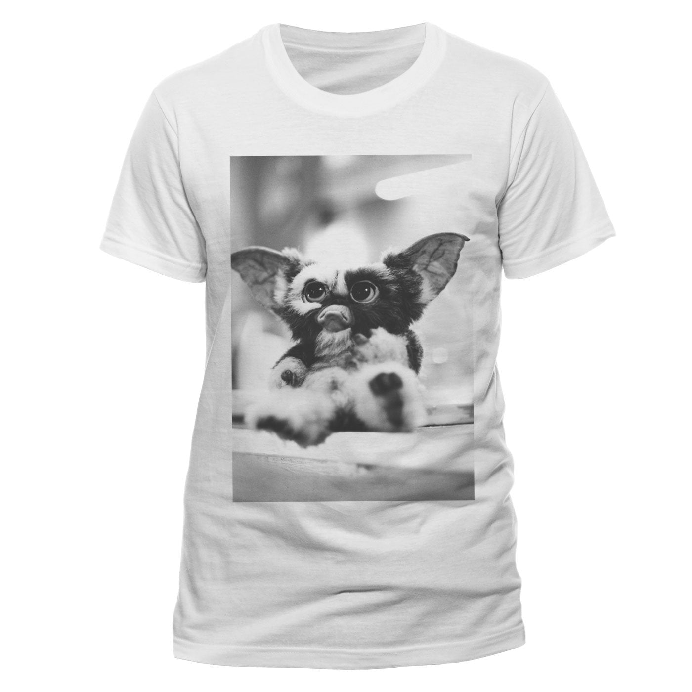 White - Front - Gremlins Unisex Adult Gizmo Photograph T-Shirt