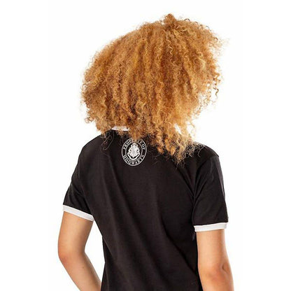 Black-White - Back - Harry Potter Unisex Adult Hogwarts Crest Reversible T-Shirt