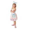 Pink-Blue - Side - Bristol Novelty Childrens-Kids Llama Tutu Skirt Costume