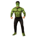 Green - Front - Hulk Mens Deluxe Costume