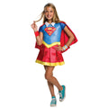 Red-Blue - Front - Supergirl Girls Deluxe Costume