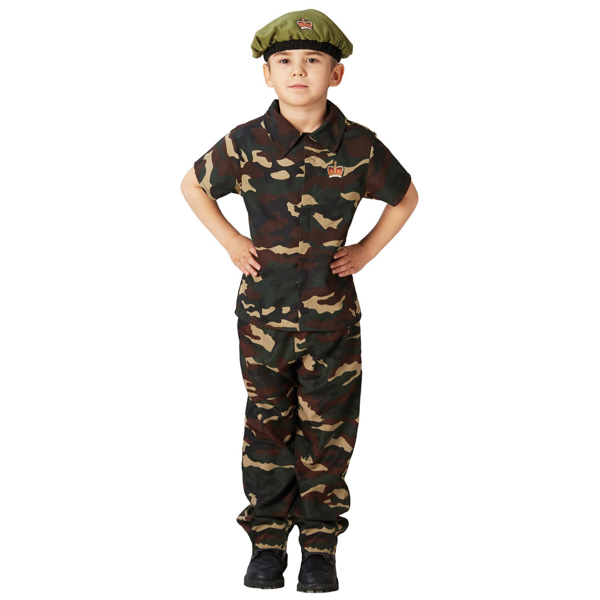 Green - Front - Bristol Novelty Childrens-Kids Soldier Costume