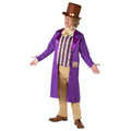 Purple - Back - Willy Wonka Mens Deluxe Costume