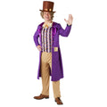 Purple - Side - Willy Wonka Mens Deluxe Costume