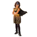 Black - Side - DC Comics Girls Deluxe Batgirl Costume Dress