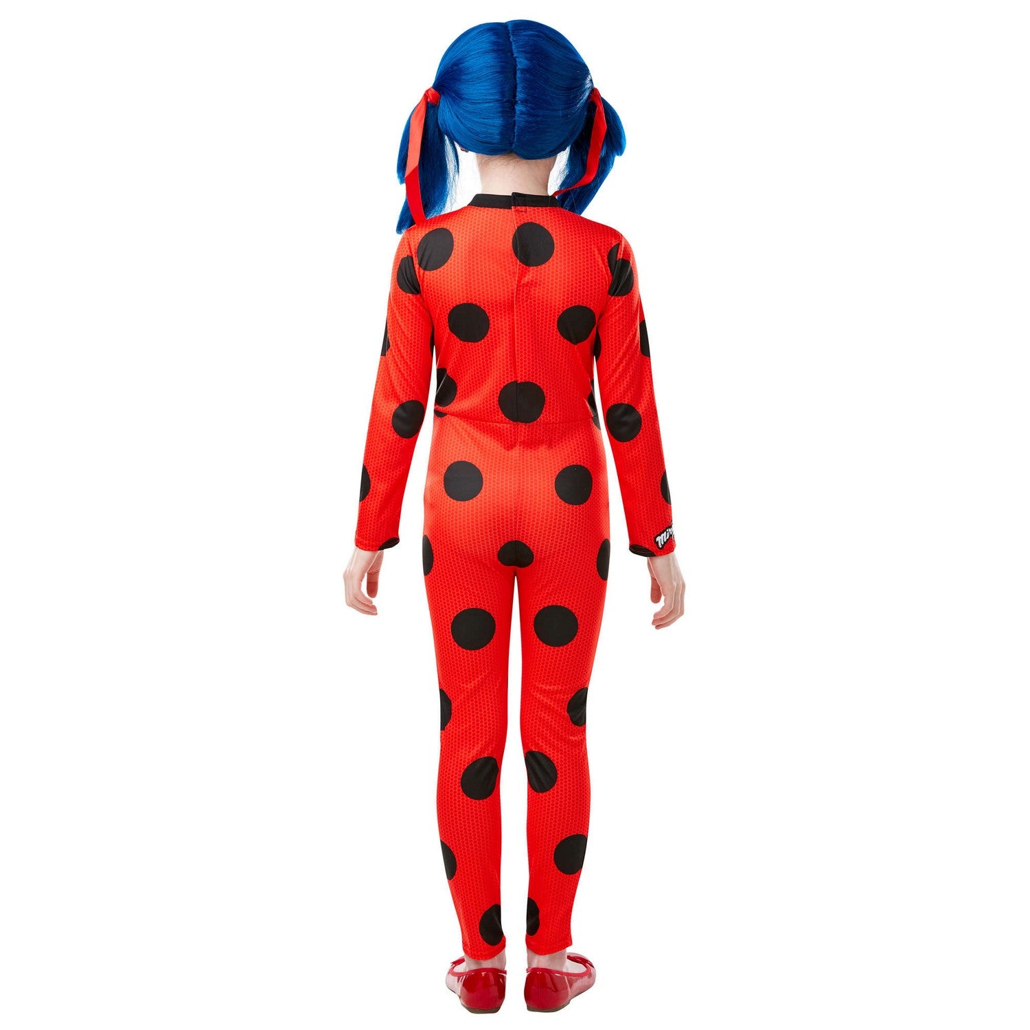 Red-Black - Back - Miraculous Girls Ladybug Costume