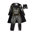 Black-Grey-Yellow - Front - Batman Boys Deluxe Costume
