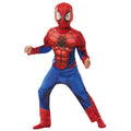 Red-Blue-Black - Front - Spider-Man Boys Deluxe Costume