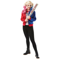 Red-Blue - Front - Harley Quinn Childrens-Kids Property Of The Joker Costume