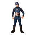 Multicoloured - Front - Captain America Boys Deluxe Costume