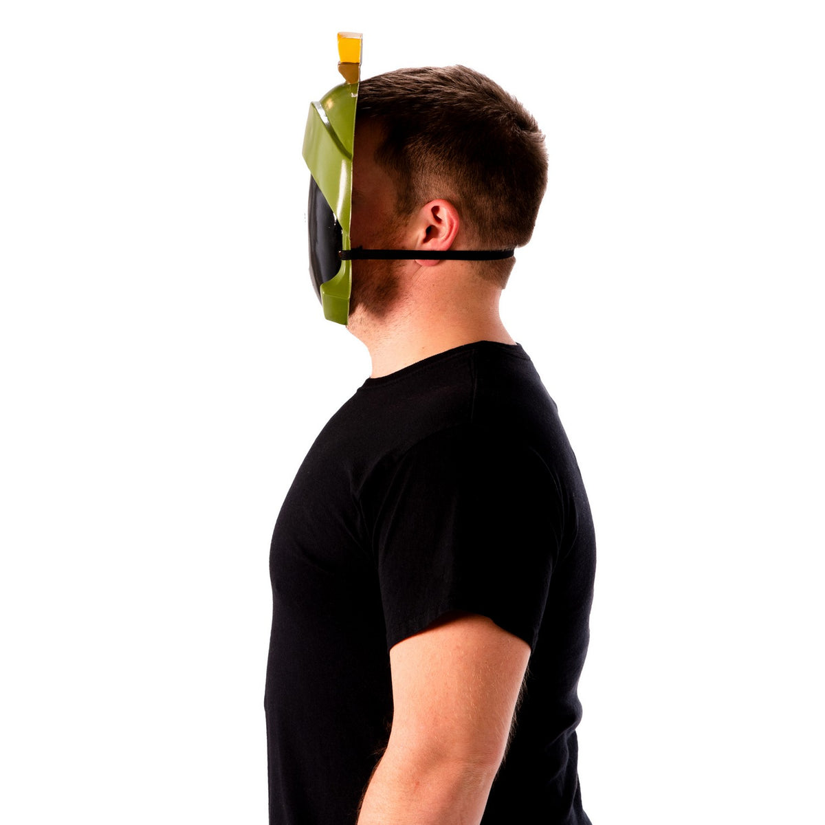 Black-Green - Side - Space Jam Unisex Adult Marvin The Martian 1-2 Mask