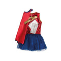 Blue-Red - Back - Wonder Woman Girls Costume