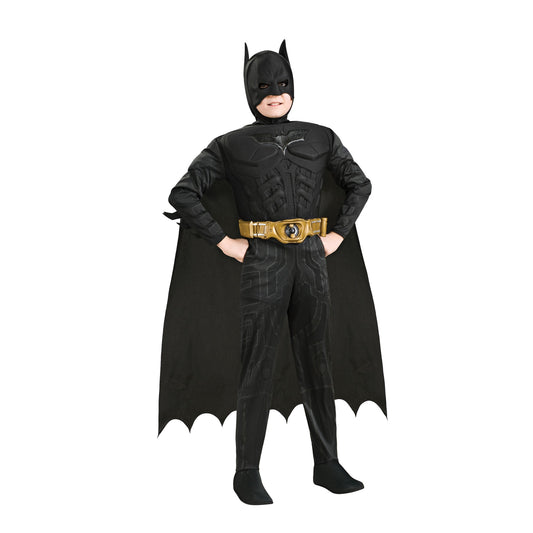 Black-Gold - Front - Batman Boys Deluxe Costume