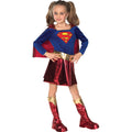 Blue-Red-Gold - Front - Supergirl Womens-Ladies Deluxe Costume
