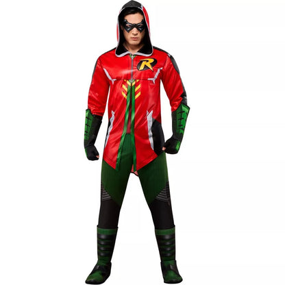 Multicoloured - Front - DC Comics Mens Deluxe Robin Costume
