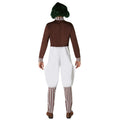 Brown-White - Back - Willy Wonka & the Chocolate Factory Mens Oompa Loompa Costume