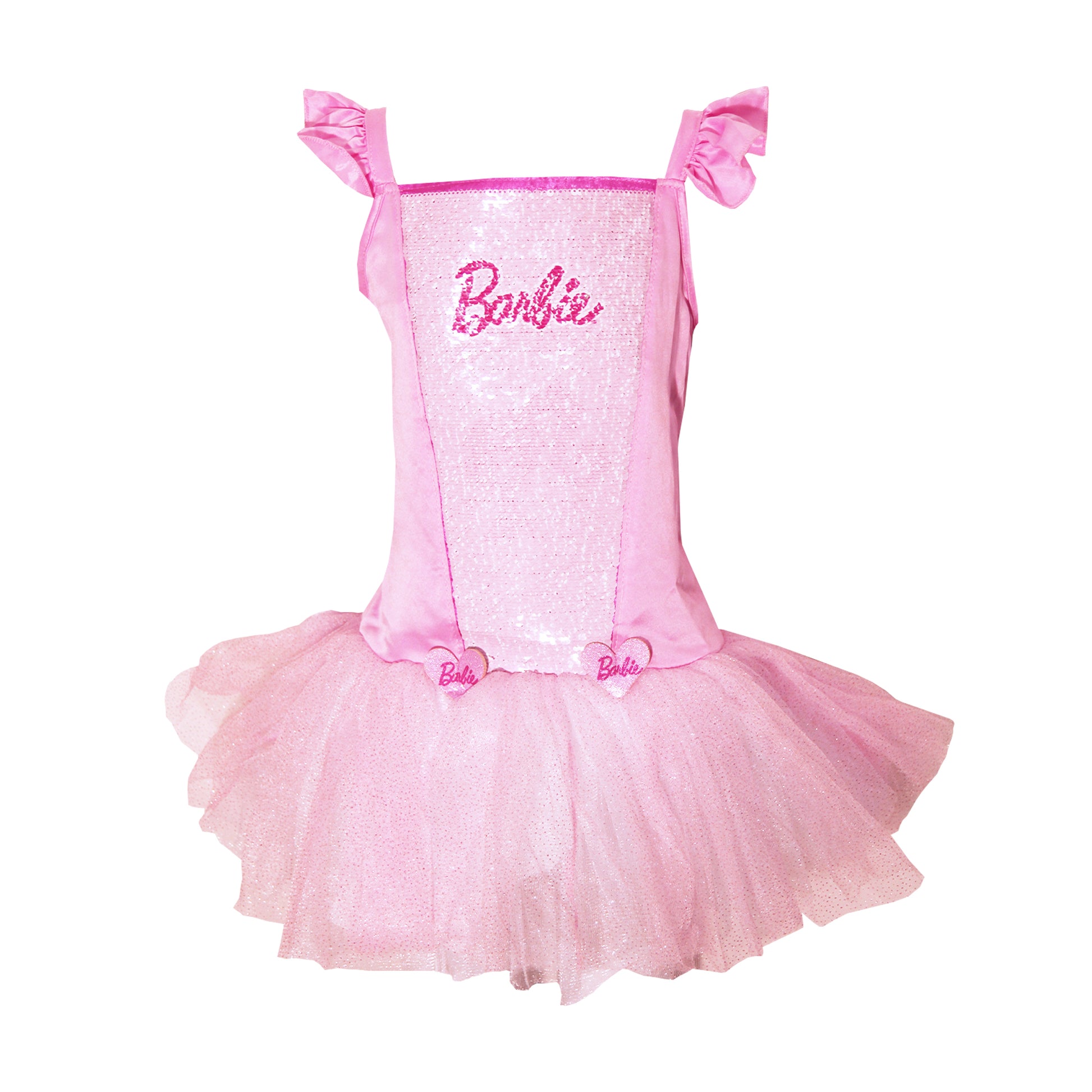 Pink - Front - Barbie Childrens-Kids Ballerina Costume