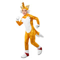 Gold-White - Front - Sonic The Hedgehog Childrens-Kids Deluxe Tails Costume