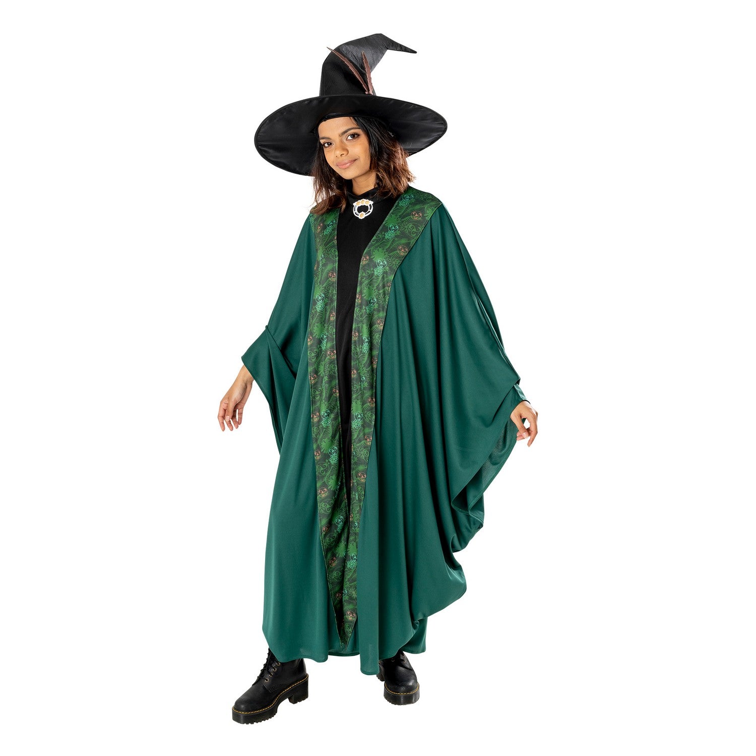 Green-Black - Front - Harry Potter Unisex Adult Professor McGonagall Costume