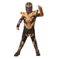 Black-Gold-Purple - Front - Avengers Endgame Childrens-Kids Thanos Costume