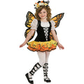 Yellow-Black-White - Front - Rubies Girls Monarch Butterfly Costume