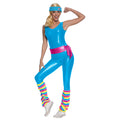 Blue-Pink - Front - Barbie Womens-Ladies Deluxe Sports Costume