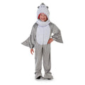 Grey-White - Back - Bristol Novelty Childrens-Kids Shark Plush Costume