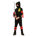Black-Yellow - Back - Bristol Novelty Childrens-Kids Ninja Costume Set