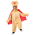 Beige-Red - Front - DC League Of Super-Pets Childrens-Kids Krypto Costume