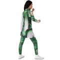 Green-White - Side - The Eternals Womens-Ladies Deluxe Sersi Costume