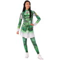 Green-White - Front - The Eternals Womens-Ladies Deluxe Sersi Costume