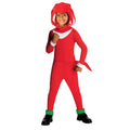 Red - Front - Sonic The Hedgehog Childrens-Kids Knuckles Costume
