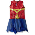 Red-Blue - Back - Wonder Woman Girls Deluxe Costume