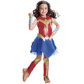 Red-Blue - Front - Wonder Woman Girls Deluxe Costume