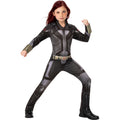 Black-Grey - Front - Black Widow Childrens-Kids Costume