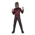 Maroon - Front - Avengers Endgame Childrens-Kids Star-Lord Costume