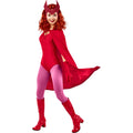 Red-Pink - Side - WandaVision Womens-Ladies Deluxe Scarlet Witch Costume