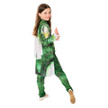 Green - Side - The Eternals Girls Sersi Costume Top & Bottoms