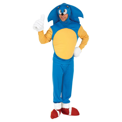 Blue-Yellow-Red - Front - Sonic The Hedgehog Mens Costume