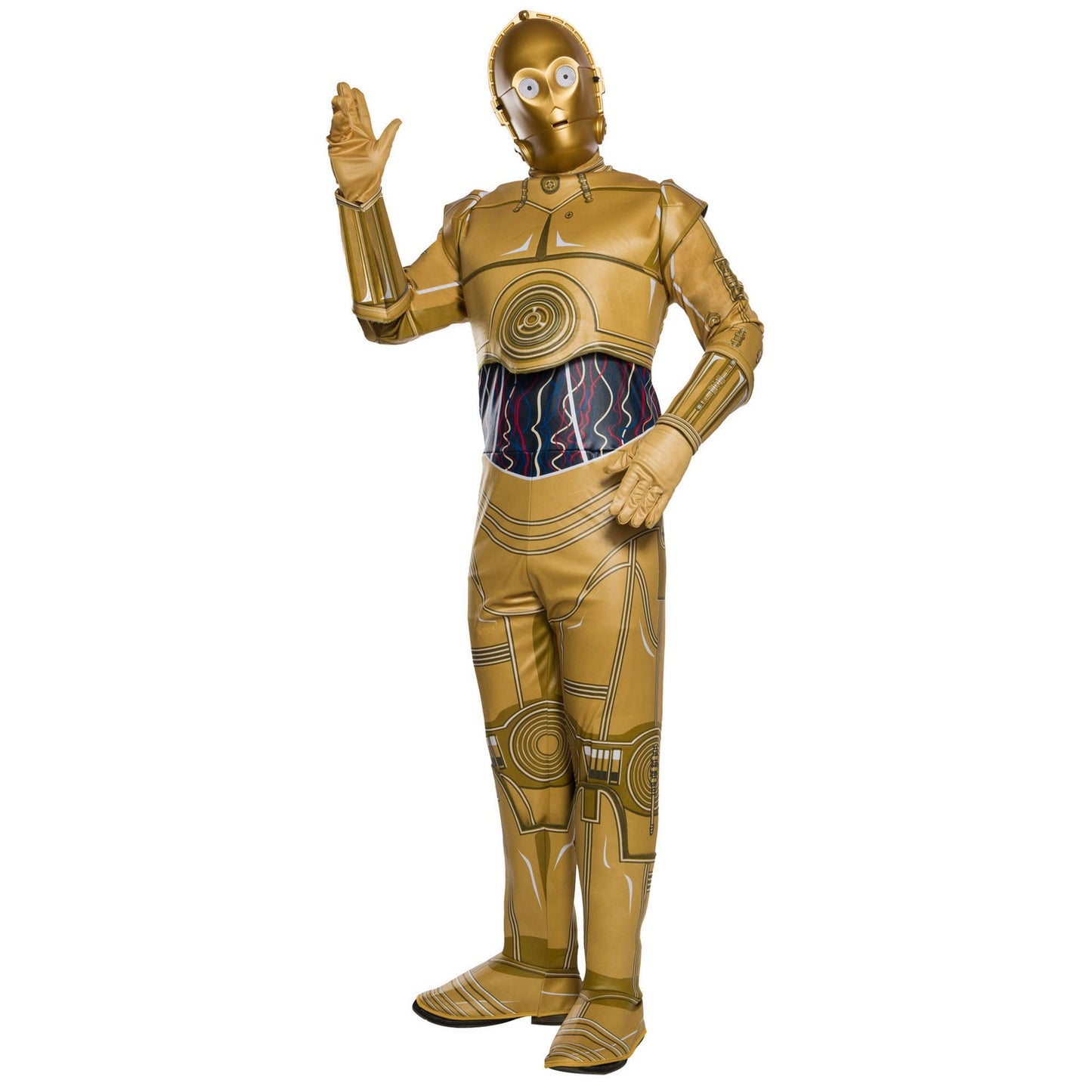 Gold - Back - Star Wars Mens C-3PO Costume
